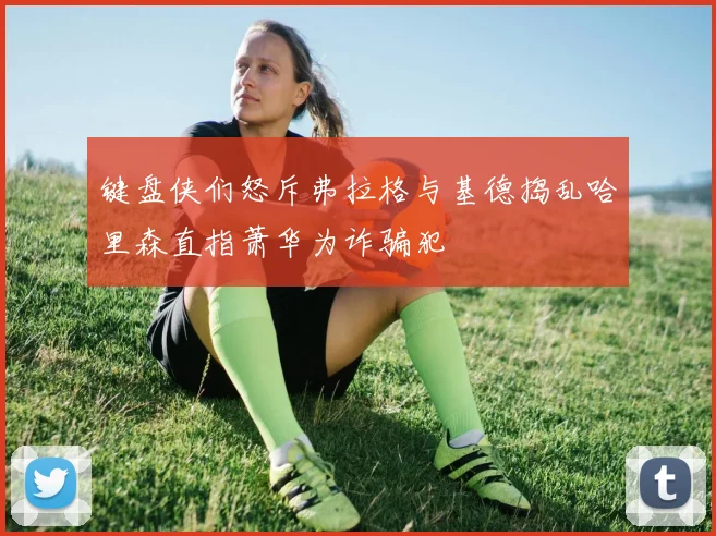 键盘侠们怒斥弗拉格与基德捣乱哈里森直指萧华为诈骗犯